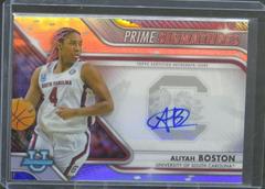 Aliyah Boston #PCS-ABO Basketball Cards 2022 Bowman Chrome University Prime Signatures Prices