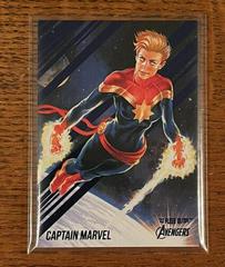 Captain Marvel [Blue Foil] #13 Marvel 2022 Ultra Avengers Prices