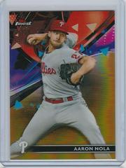 Aaron Nola [Gold Refractor] #76 Baseball Cards 2021 Topps Finest Prices