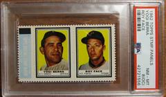 Yogi Berra [Roy Face] Baseball Cards 1962 Topps Stamp Panels Prices