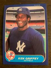 Ken Griffey #105 Baseball Cards 1986 Fleer Prices