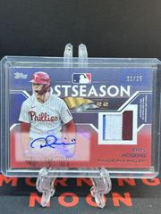 Rhys Hoskins [Red] Baseball Cards 2023 Topps Postseason Performance Autographs Prices