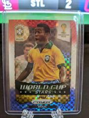 Pele [Red White Blue Power Plaid] Soccer Cards 2014 Panini Prizm World Cup Stars Prices