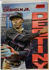 Jazz Chisholm Jr. [Red] #4B Baseball Cards 2022 Stadium Club Dynasty and Destiny Prices