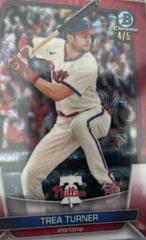 Trea Turner [Mega Box Mojo Red] #10 Baseball Cards 2023 Bowman Prices