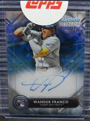 Wander Franco [Blue] #RA-WF Baseball Cards 2022 Bowman Sterling Rookie Autographs Prices