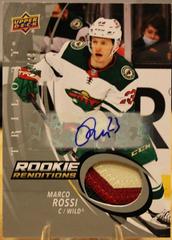 Marco Rossi [Patch Autograph] #RR-2 Hockey Cards 2022 Upper Deck Trilogy Rookie Renditions Prices