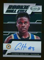 Aaron Holiday Basketball Cards 2018 Panini Certified Rookie Roll Call Autographs Prices