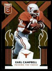 Billy Sims, Earl Campbell Football Cards 2018 Panini Elite Draft Picks Passing the Torch Prices