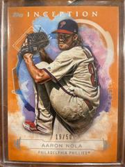 Aaron Nola [Orange] #6 Baseball Cards 2019 Topps Inception Prices