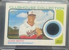 Juan Soto Baseball Cards 2022 Topps Heritage Clubhouse Collection Relics Prices