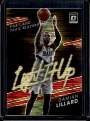 Damian Lillard [Red Pulsar] Basketball Cards 2021 Panini Donruss Optic Light It Up Prices
