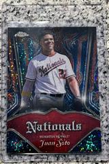 Juan Soto [Candy Apple Red Speckle] Baseball Cards 2022 Topps Chrome Pinstriped Prices