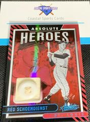 Red Schoendienst [Spectrum Red] Baseball Cards 2022 Panini Absolute Heroes Memorabilia Prices