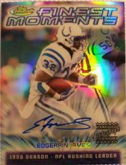 Edgerrin James [Refractor Autograph] #FM9 Football Cards 2000 Topps Finest Moments Prices
