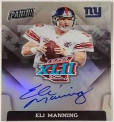 Eli Manning #SBXLVI-EM Football Cards 2023 Panini Donruss Super Bowl Signatures Prizm Prices