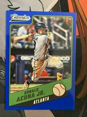 Ronald Acuna Jr. [Blue] Baseball Cards 2022 Panini Chronicles Classics Prices