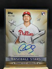 Francisco Morales [Gold] Baseball Cards 2022 Topps Update Stars Autographs Prices