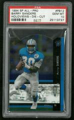 Barry Sanders [Die Cut] #PB12 Football Cards 1994 SP All Pro Holoviews Prices