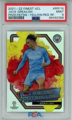 Jack Grealish [Red] Soccer Cards 2021 Topps Finest UEFA Champions League Prized Footballers Prices