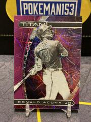 Ronald Acuna Jr. [Purple Velocity] #2 Baseball Cards 2021 Panini Chronicles Titan Prices
