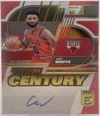Coby White [Red] Basketball Cards 2022 Panini Donruss Elite Turn of the Century Signatures Prices