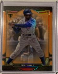 Ernie Banks [Amber] #32 Baseball Cards 2022 Topps Triple Threads Prices