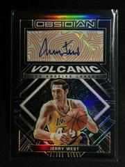 Jerry West [Orange] Basketball Cards 2021 Panini Obsidian Volcanic Signatures Prices