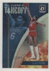 Julius Erving [Holo] Basketball Cards 2018 Panini Donruss Optic All Clear for Takeoff Prices