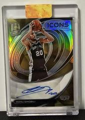 Manu Ginobili [Gold] #IA-MNG Basketball Cards 2021 Panini Spectra Icons Autographs Prices