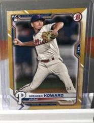 Spencer Howard [Gold] Baseball Cards 2021 Bowman Prices