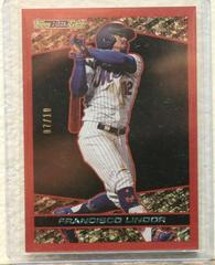 Francisco Lindor [Red] Baseball Cards 2021 Topps Update Black Gold Prices