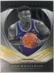 Zion Williamson [Blue Shimmer] Basketball Cards 2021 Panini Prizm Draft Picks Brilliance Prices