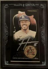 Freddie Freeman #MA-FF Baseball Cards 2023 Topps Allen & Ginter Mini Framed Autographs Prices