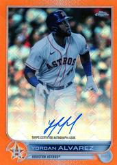 Yordan Alvarez [Orange] #CA-YA Baseball Cards 2022 Topps Chrome Logofractor Autographs Prices