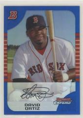 David Ortiz [Blue Refractor] #78 Baseball Cards 2005 Bowman Chrome Prices