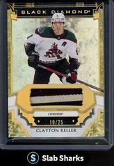 Clayton Keller [Gold] #BDB-CK Hockey Cards 2023 Upper Deck Black Diamond Prices