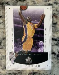 Kobe Bryant [Promo] #37 Basketball Cards 2002 SP Authentic Prices