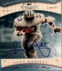 Tony Dorsett [Significant Signatures] #165 Football Cards 2001 Panini Donruss Classics Prices