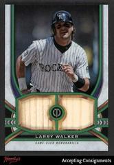 Larry Walker [Green] #DR-LW Baseball Cards 2023 Topps Tribute Dual Relics Prices