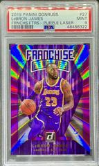 LeBron James [Purple Laser] #27 Basketball Cards 2019 Panini Donruss Franchise Features Prices