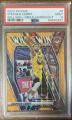Stephen Curry [Orange Fluorescent] #6 Basketball Cards 2020 Panini Mosaic Will to Win Prices