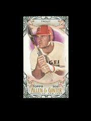 Mike Trout [Mini Black Border] Baseball Cards 2021 Topps Allen & Ginter Prices