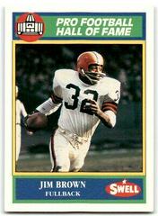 Jim Brown #47 Football Cards 1990 Swell Greats Prices