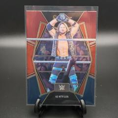 AJ Styles [Red & Blue Prizm] #107 Wrestling Cards 2022 Panini Select WWE Prices