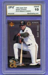 Barry Bonds Baseball Cards 1995 Upper Deck Prices
