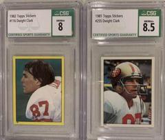 Dwight Clark #116 Football Cards 1982 Topps Stickers Prices