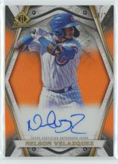 Nelson Velazquez [Orange] #BIA-NVZ Baseball Cards 2022 Bowman Chrome Invicta Autographs Prices