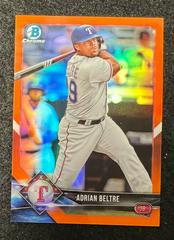 Adrian Beltre [Orange Refractor] #38 Baseball Cards 2018 Bowman Chrome Prices