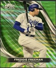 Freddie Freeman [Green Wave Refractor] #12 Baseball Cards 2024 Topps Chrome Black Prices